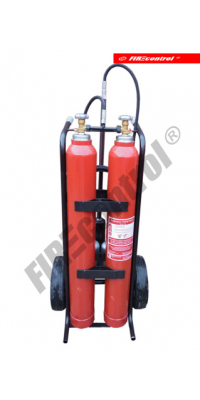 Pojazdné hasiace prístroje - Hasiaci prístroj pojazdný S 2x10kg - 20kg CO2 - snehový (kód 026) Hasiaci prístroj pojazdný S 2x10kg - 20kg CO2 - snehový
