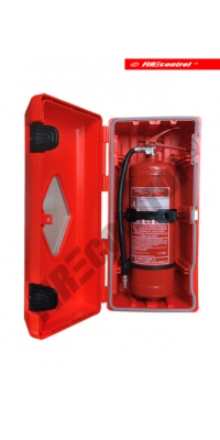 Skrinky na hasiace prístroje - Plastová uzamykateľná 33v