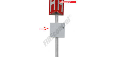 Hasičské značky, požiarne označenia - Tabuľka k označeniu vonkajšieho hydrantu Tabuľka k označeniu vonkajšieho hydrantu